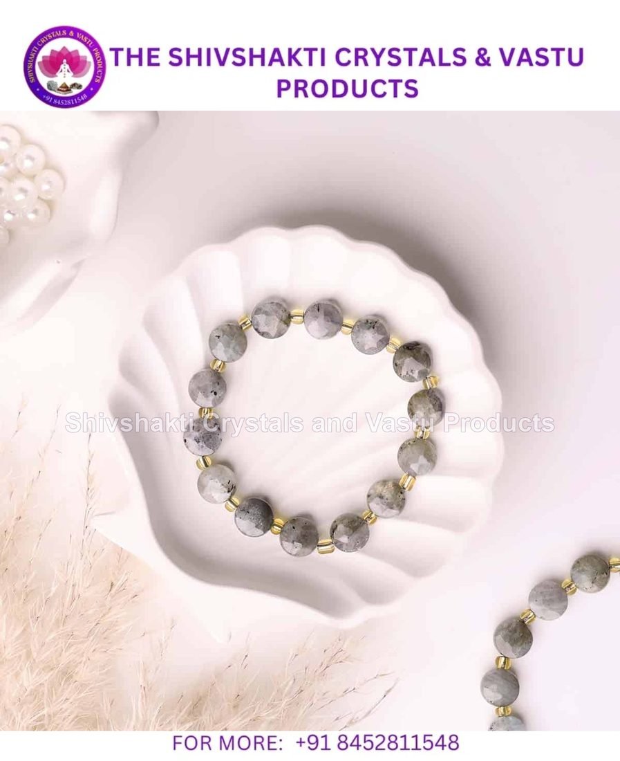 Labradorite Coin Faceted Bracelet