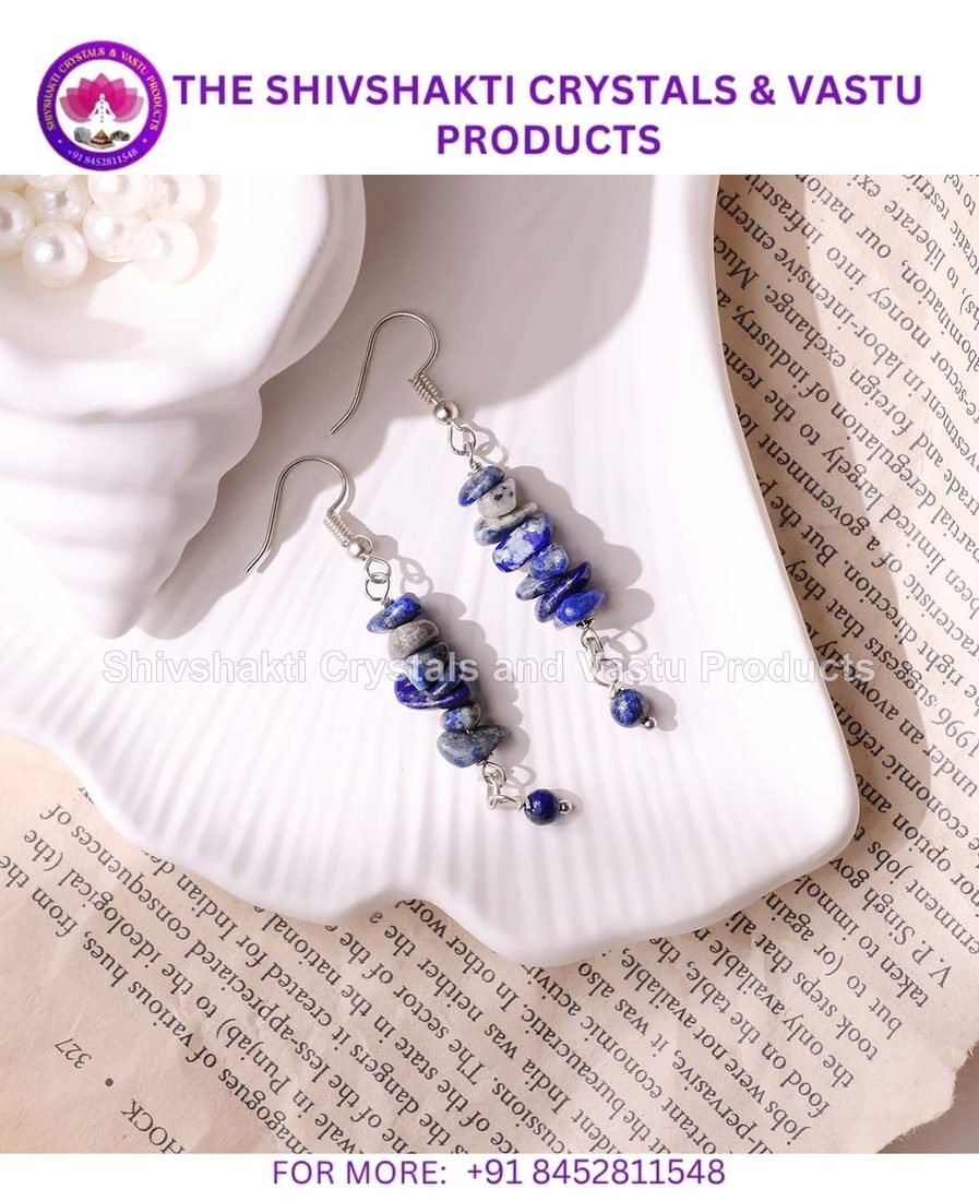 Lapis Lazuli Chips Hook Earrings
