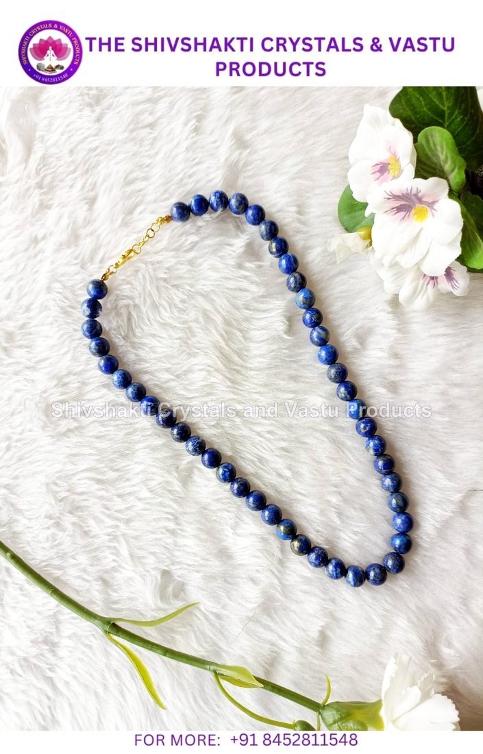 Lapis Lazuli Crystal Necklace 10mm