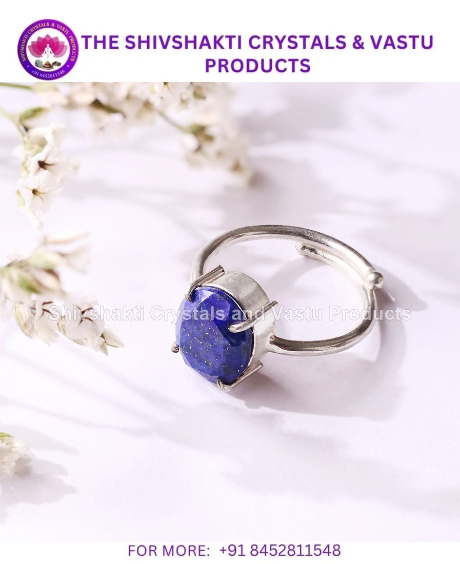 Lapis Lazuli Diamond Cut Ring