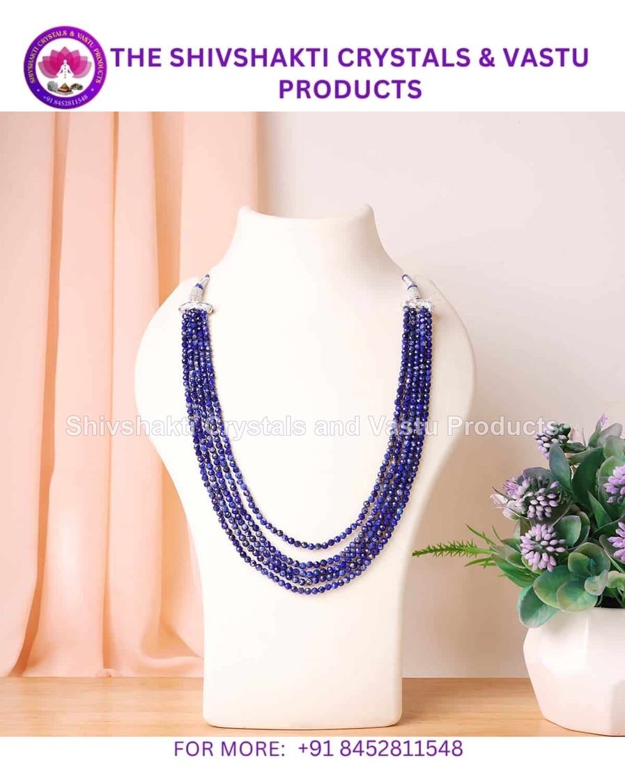 Lapis Lazuli Faceted 5-Layer Necklace