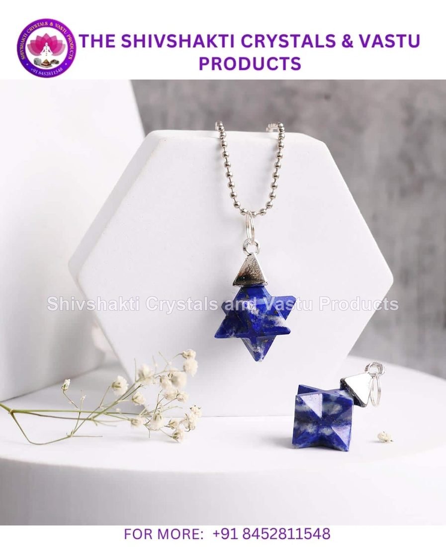 Lapis Lazuli Merkaba Shape Pendant