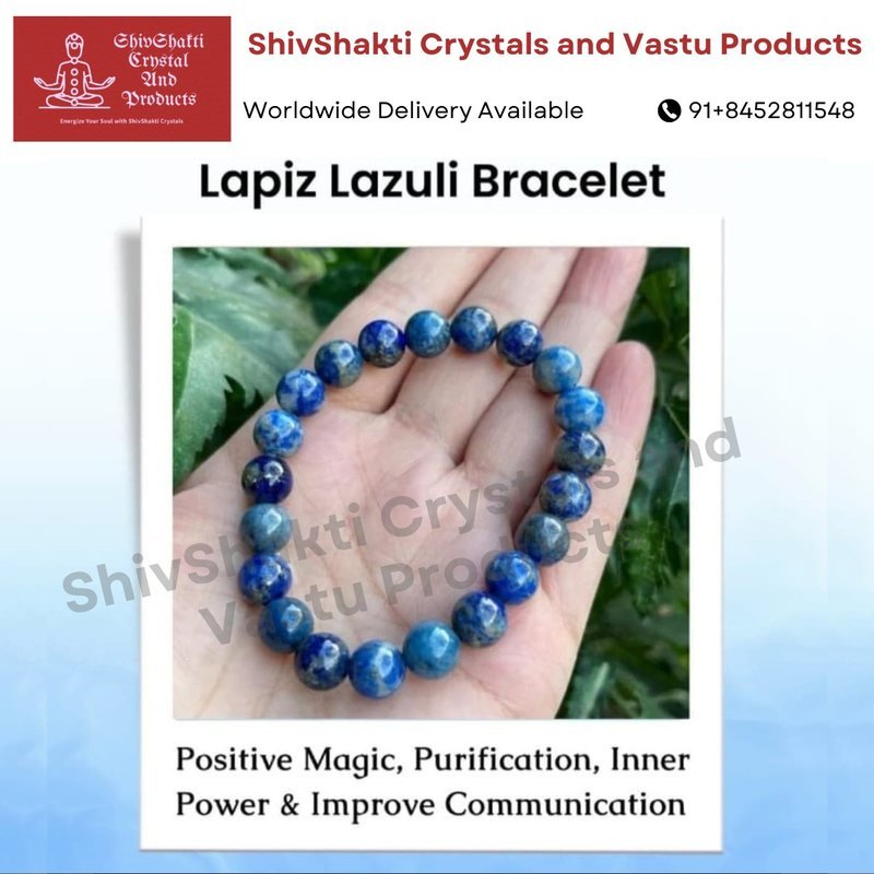 Lapis Lazuli Round Beads Bracelet