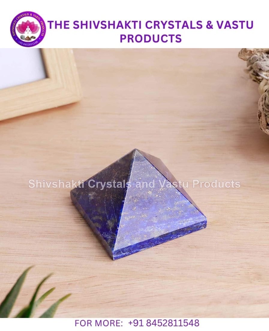 Lapis Lazuli Stone Pyramid In Small