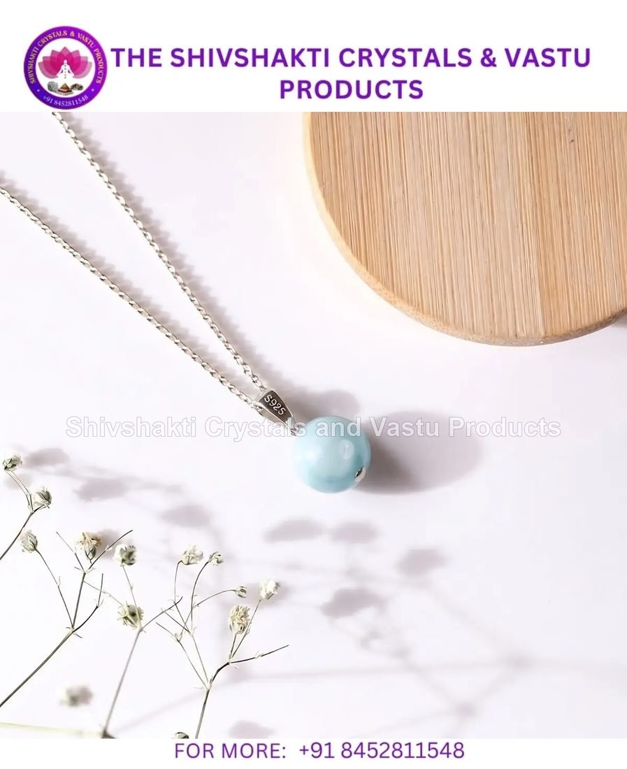 Larimar Ball Pendant Silver