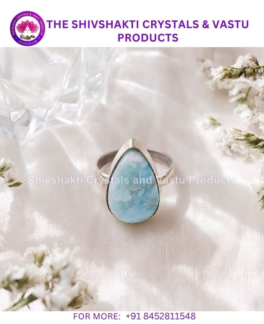 Larimar Cabochon Ring