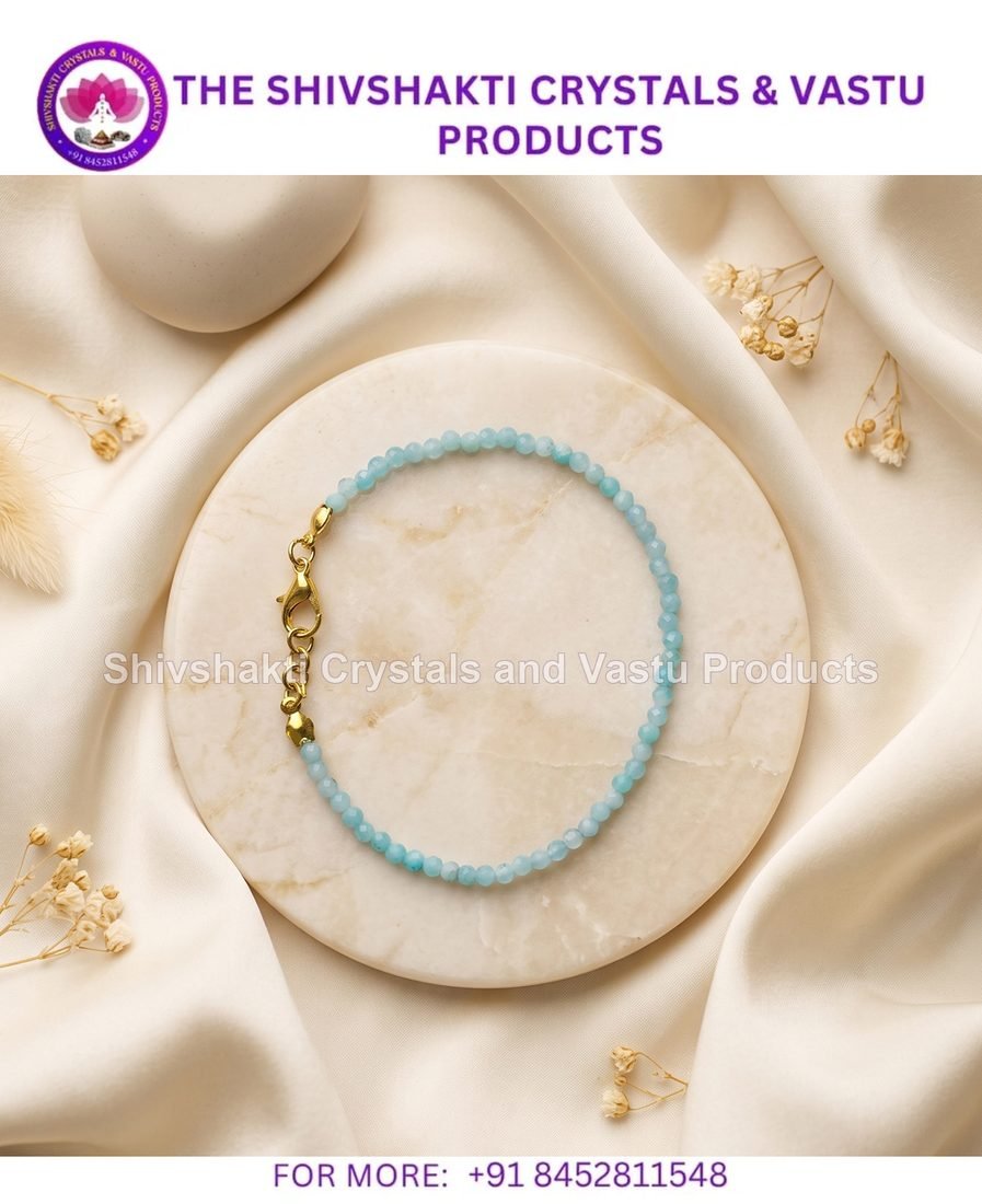 Larimar Faceted Bracelet 3mm