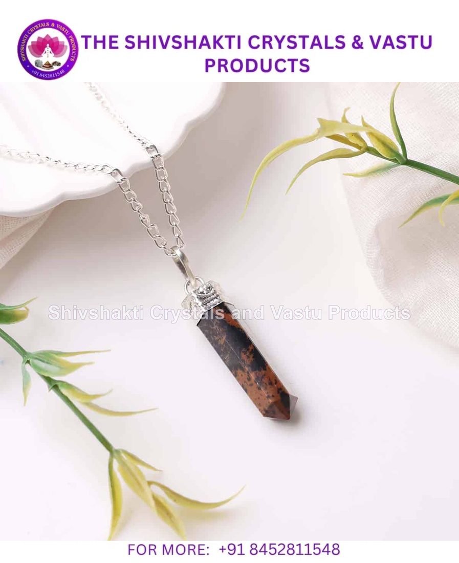 Mahogany Obsidian Pencil Pendant