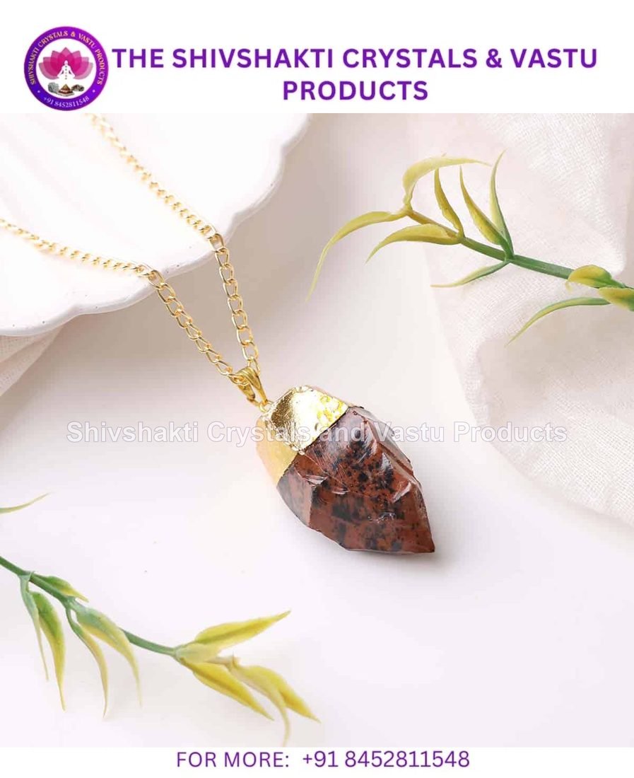 Mahogany Obsidian Raw Pendant