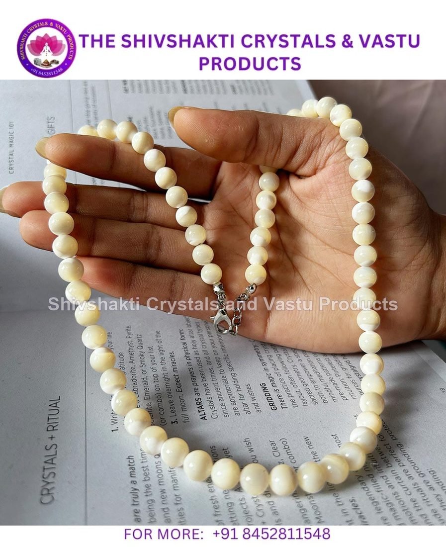 Mother of Pearl 8mm Beads Necklace