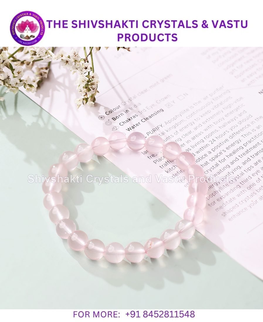 Mozambique Rose Quartz Bracelet 8mm