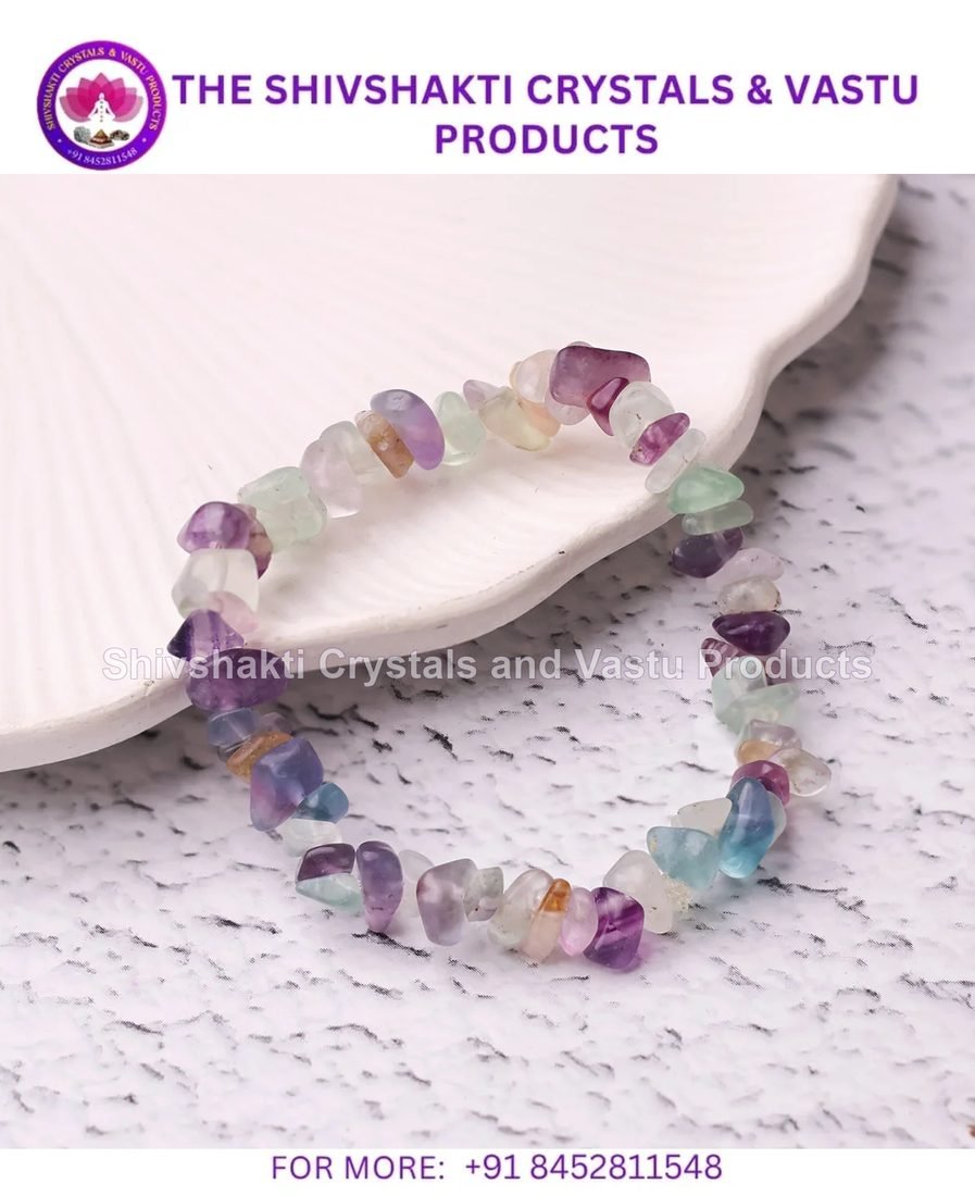 Multi Fluorite Chips Bracelet