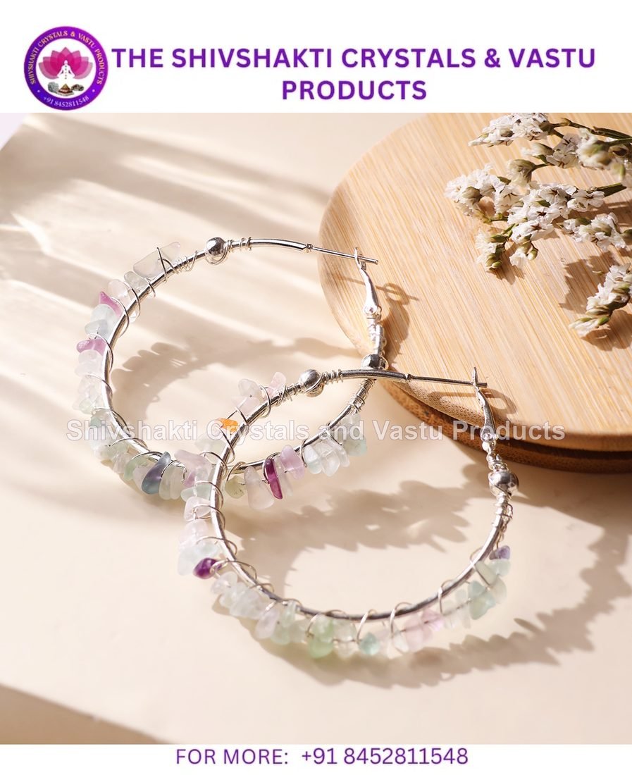 Multi Fluorite Chips Earring