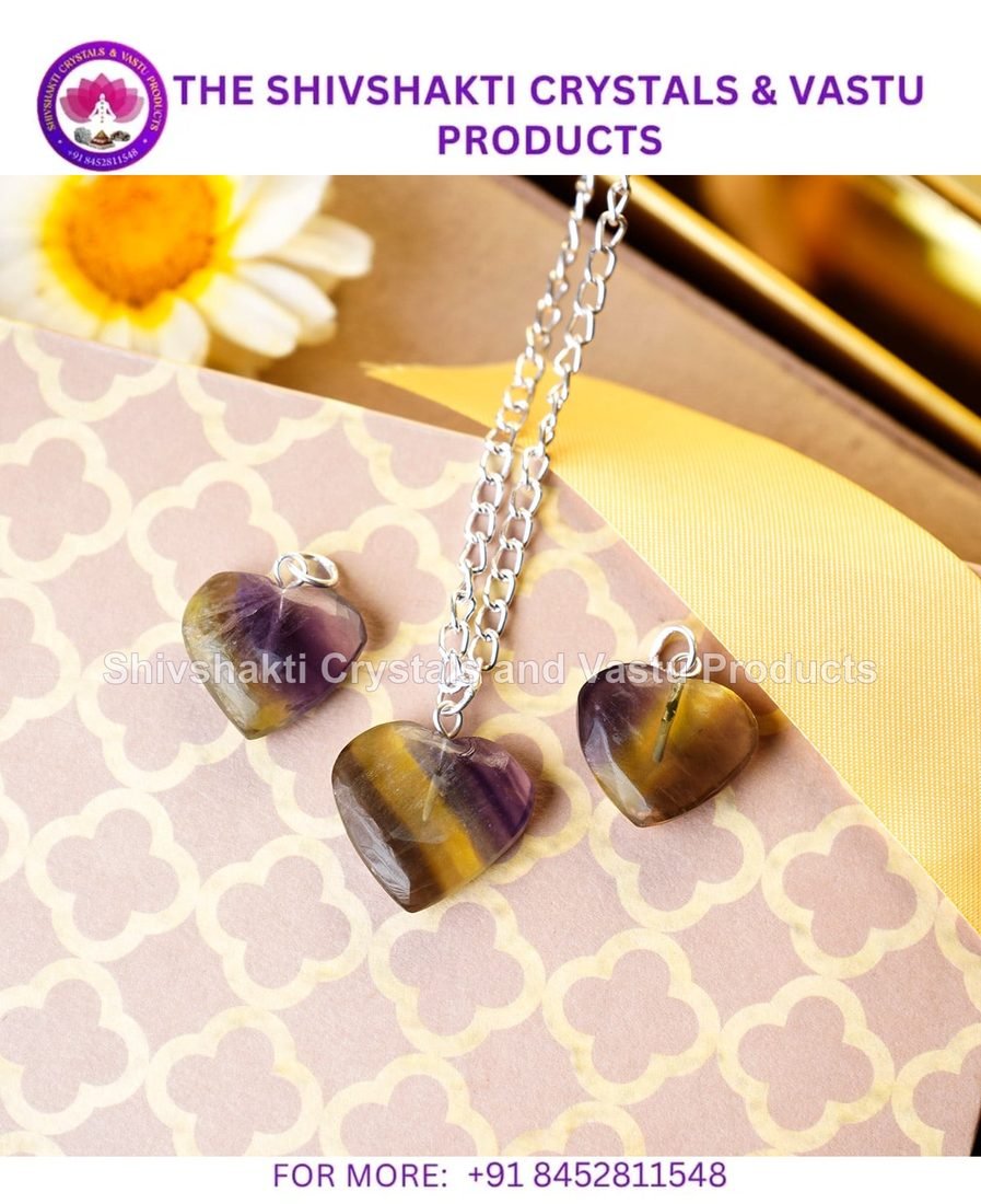 Multi Fluorite Mini Heart Pendant