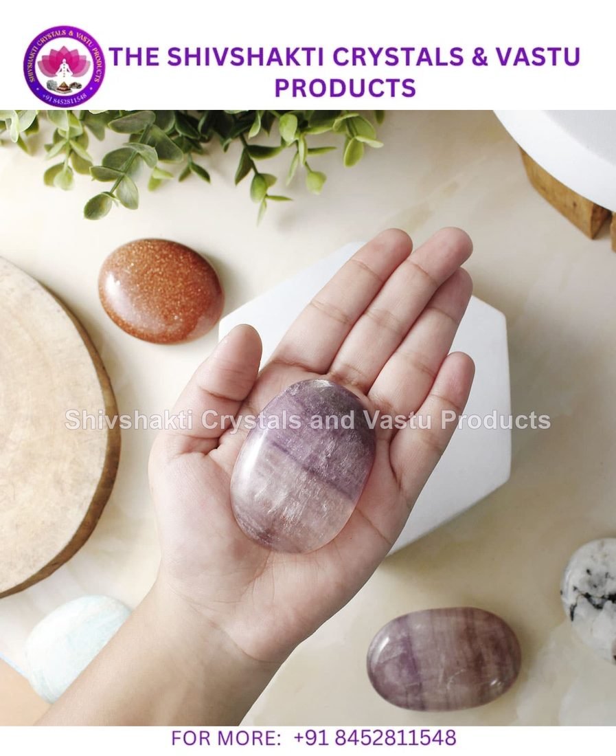 Multi Fluorite Palm Stone