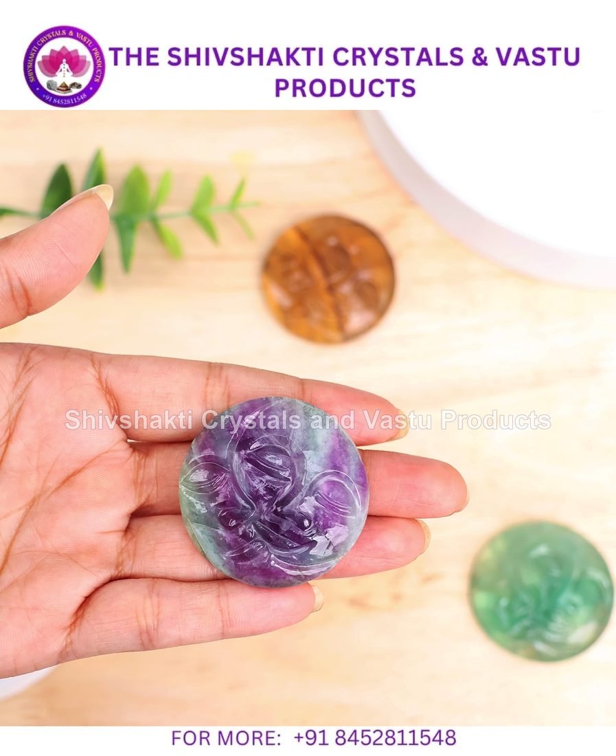 Multi Fluorite Sun Moon Face