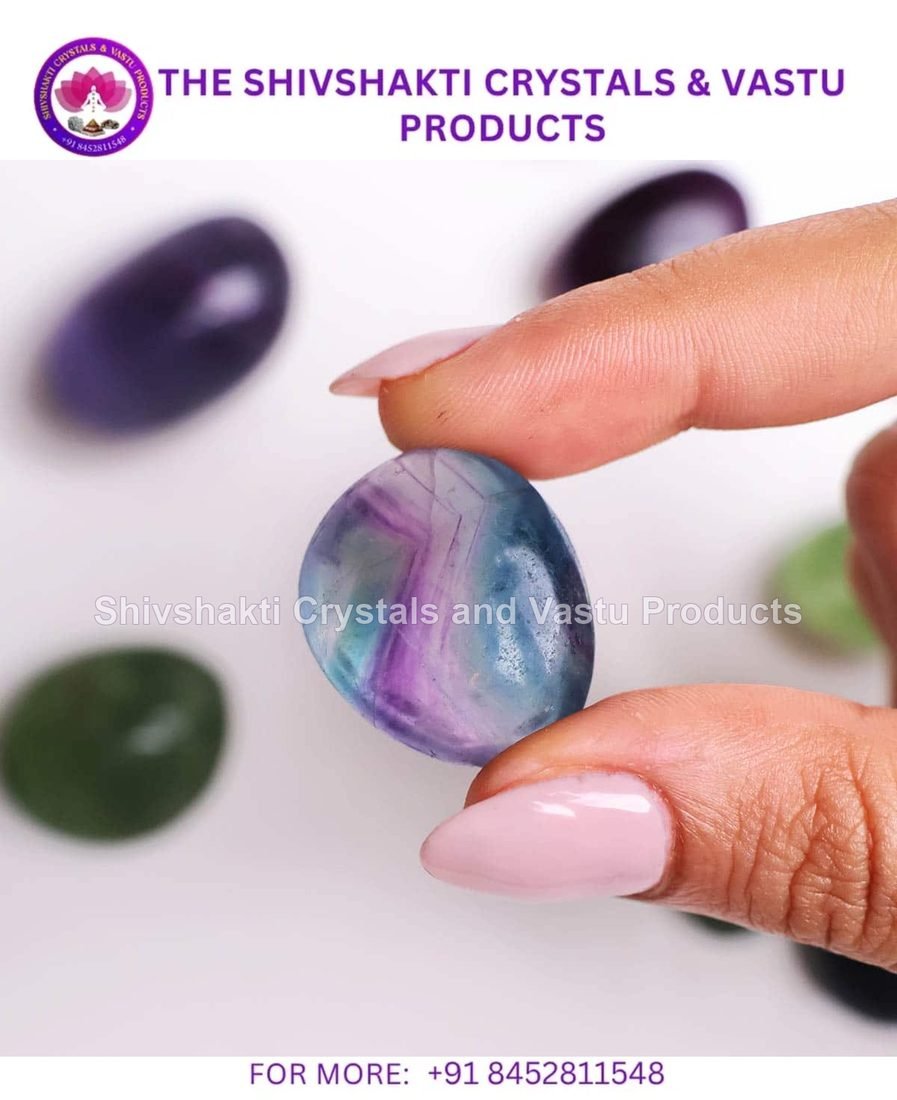 Multi Fluorite Tumble Stone