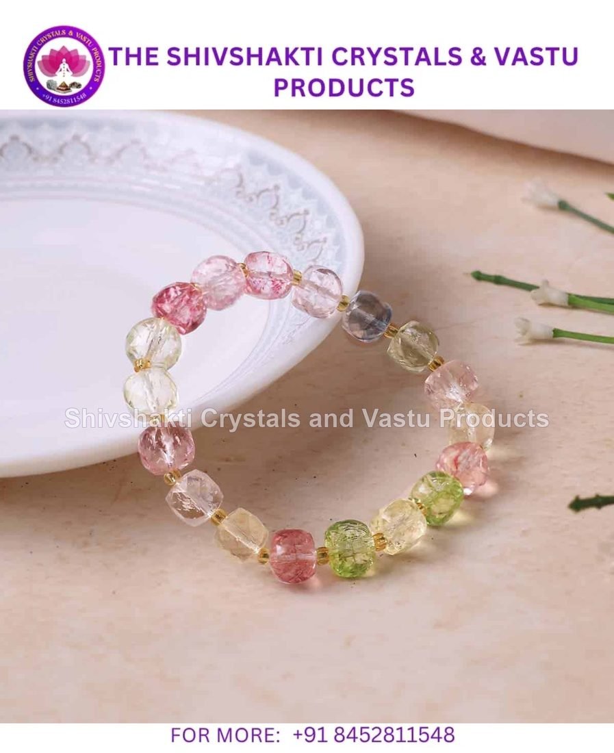 Multi Topaz Box Faceted Bracelet (Synthetic)