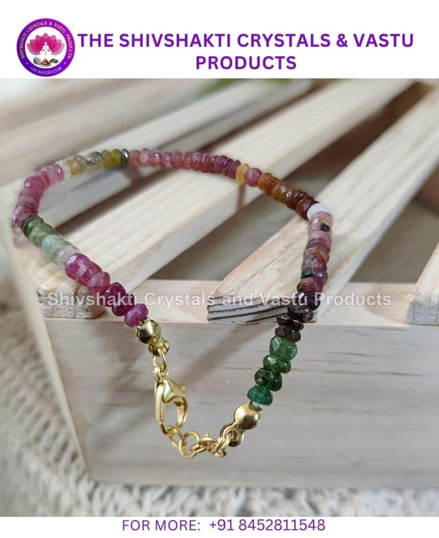 Multi Tourmaline Bati Beads Bracelet