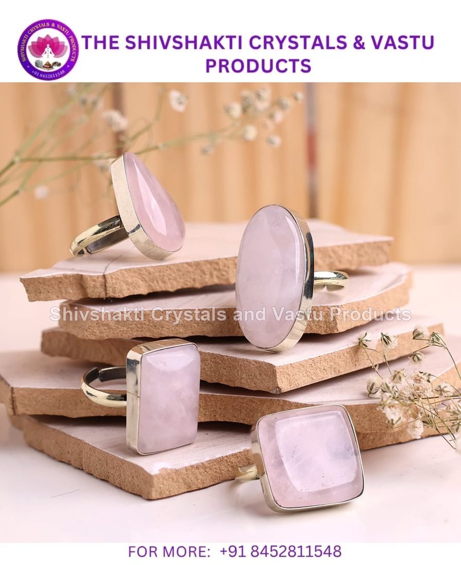 Natural Rose Quartz Ring