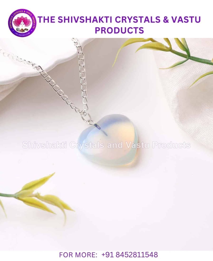 Opalite Big Heart Pendant