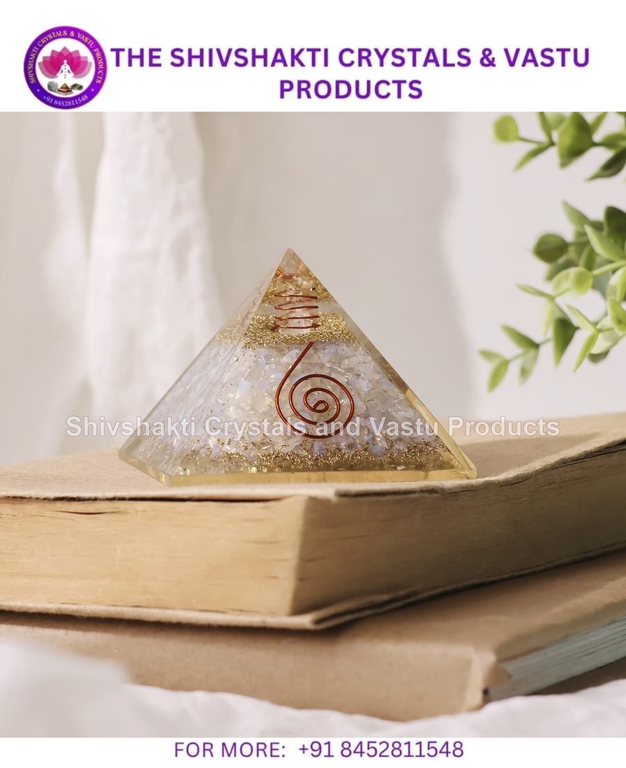 Opalite Orgone Pyramid ( Man-Made )
