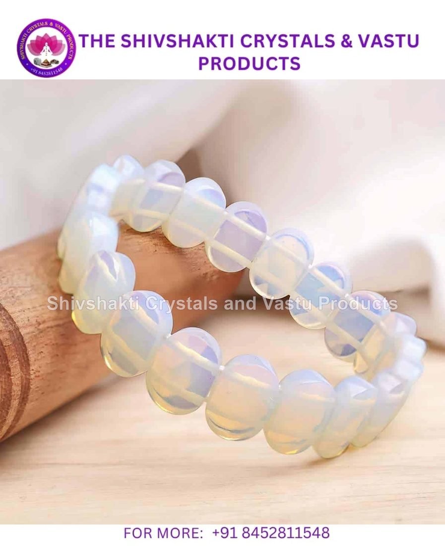 Opalite Oval Faceted Bracelet ( Man Made )