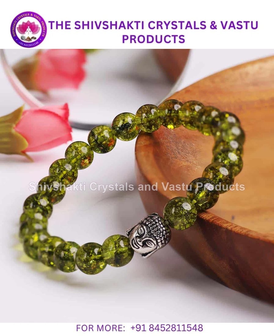 Peridot Buddha Bracelet (Synthetic)