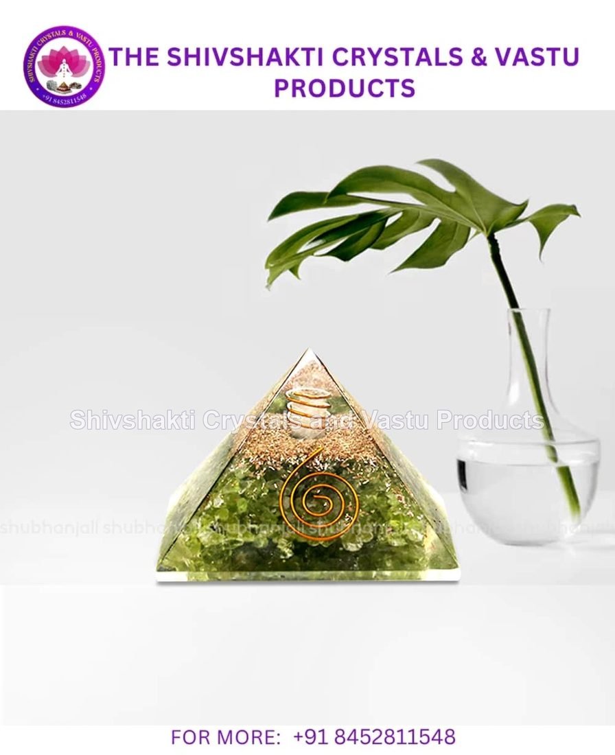 Peridot Orgone Pyramid