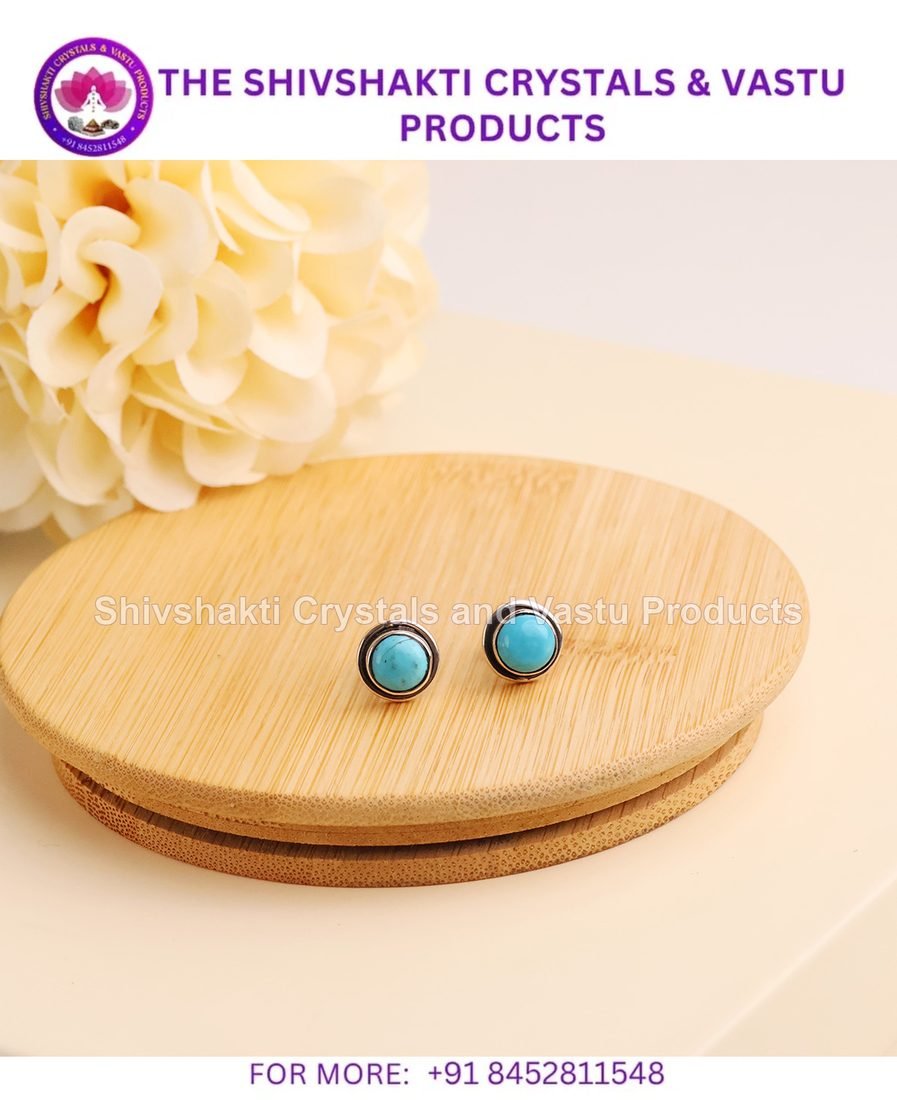 Persian Turquoise Round Stud Earring