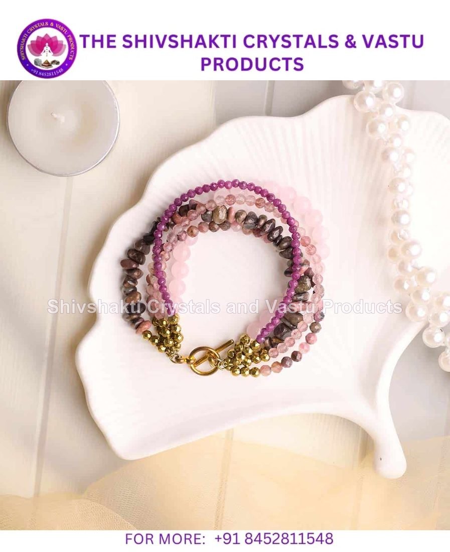 Pink Five Layered Bracelet