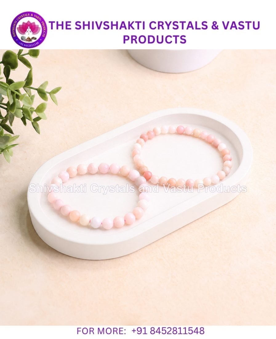 Pink Opal Beads Bracelet
