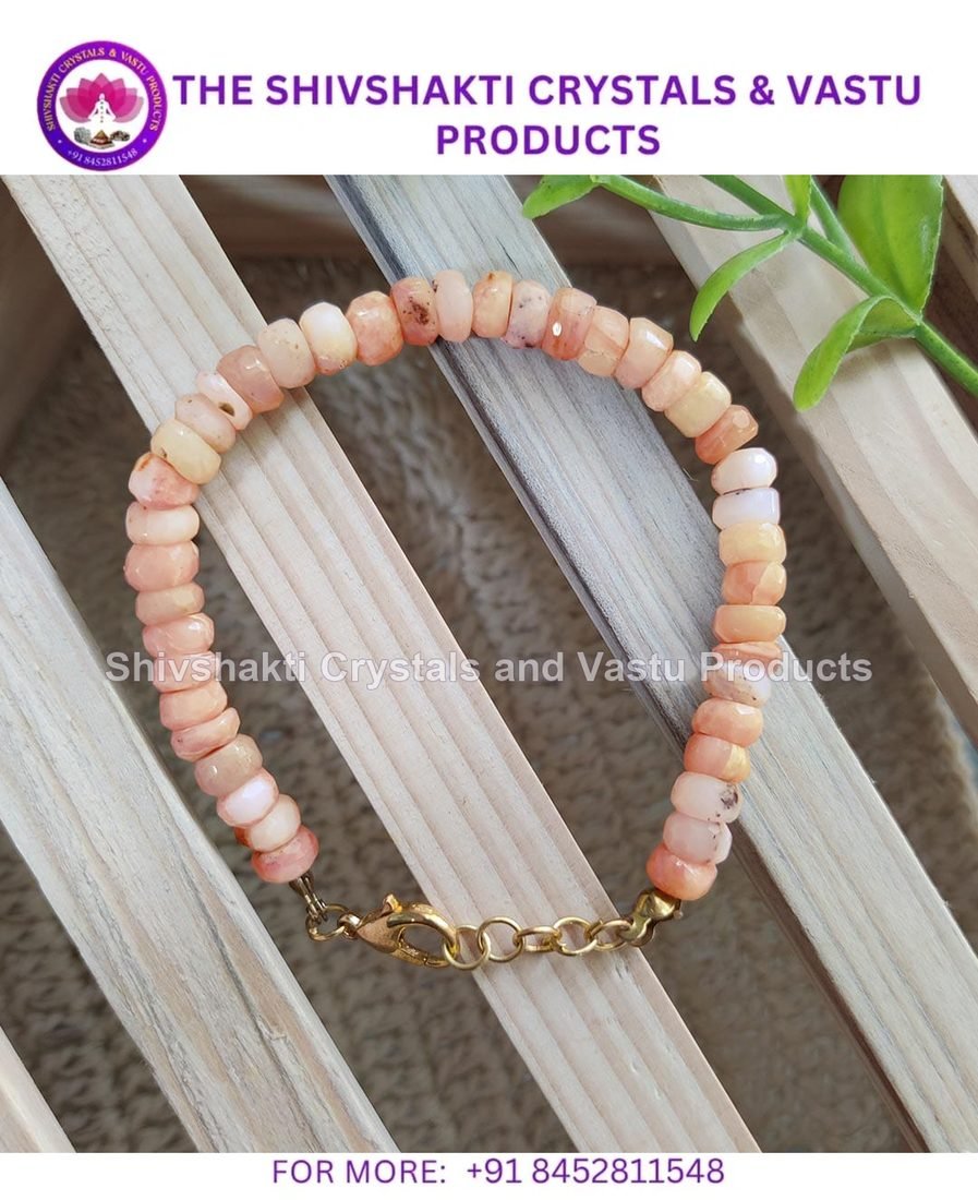Pink Opal Faceted Bati Beads Bracelet
