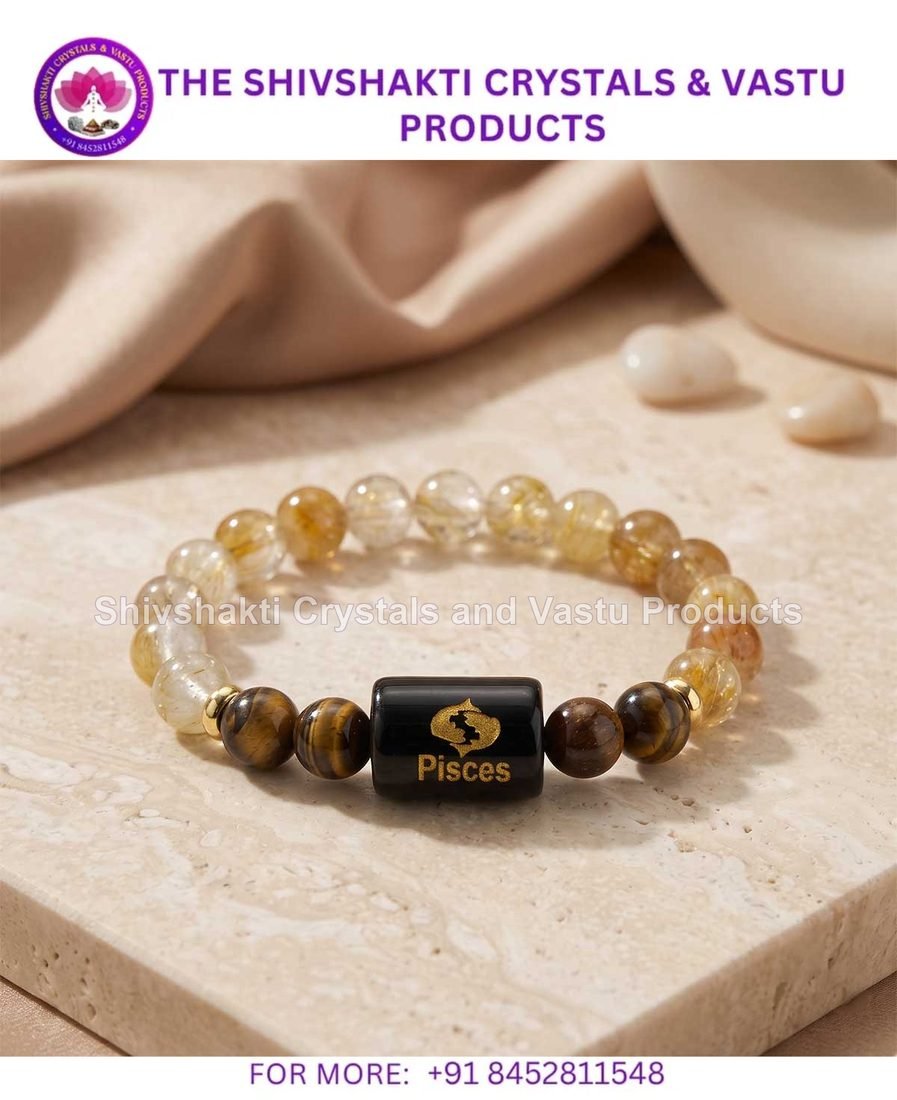 Pisces (मीन राशि) Zodiac Symbol Bracelet