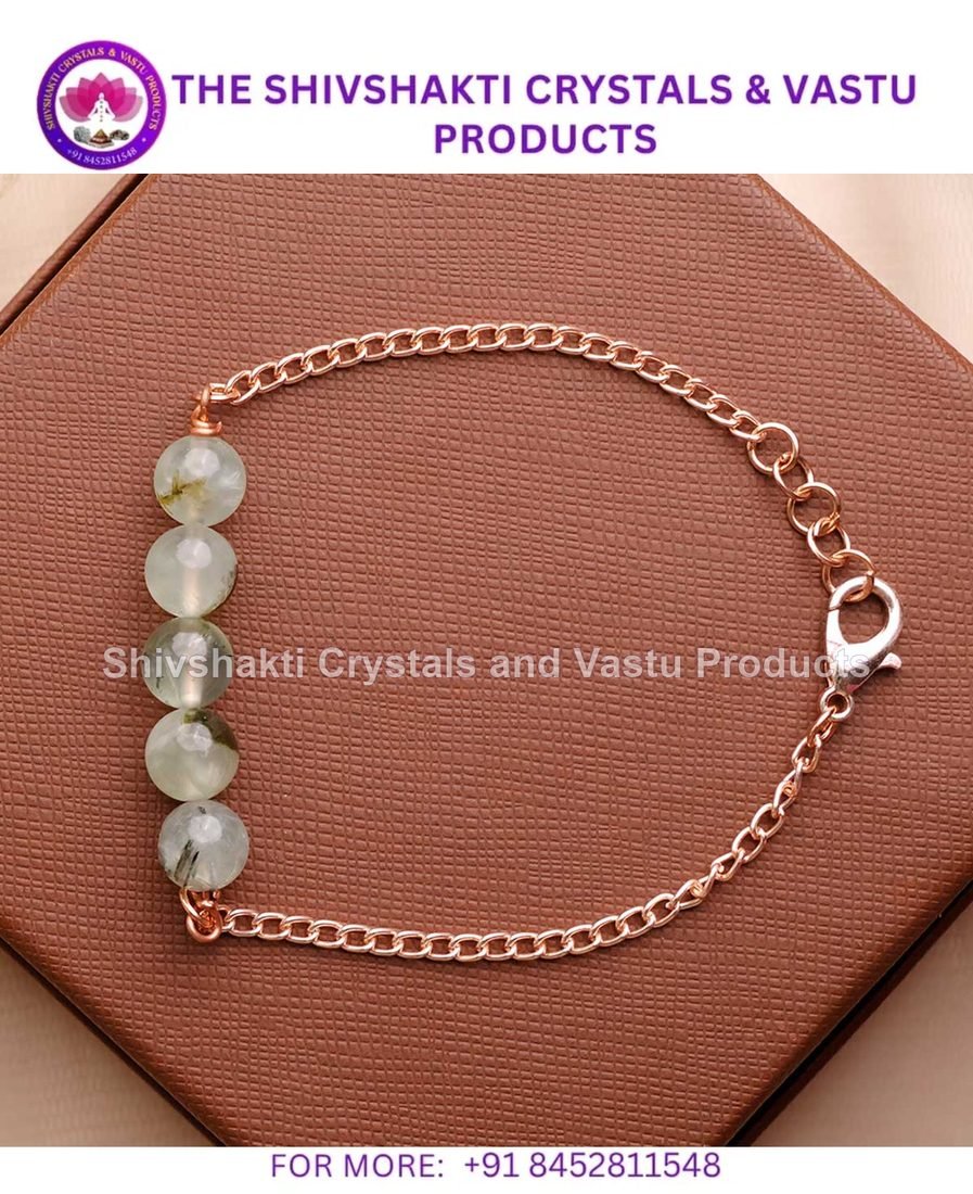 Prehnite Five Beads Bracelet