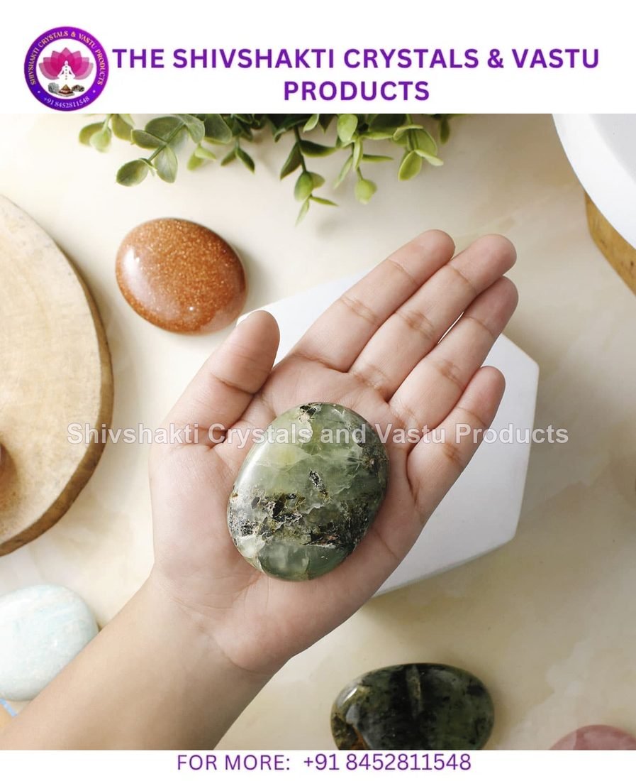 Prehnite Palm Stone