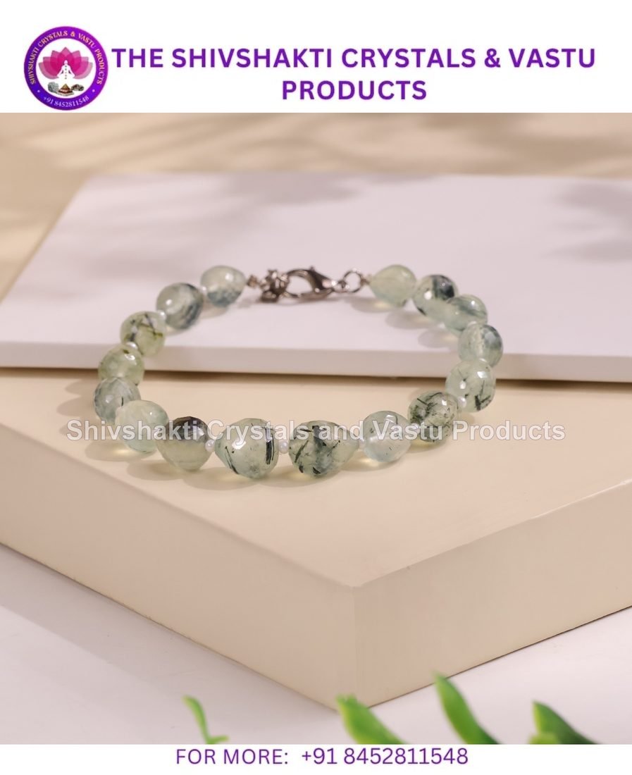 Prehnite tear Drop Faceted Bracelet