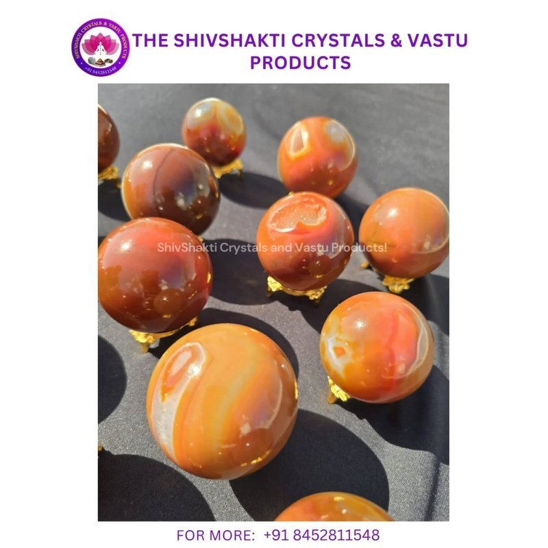 Premium Red Carnelian Sphere