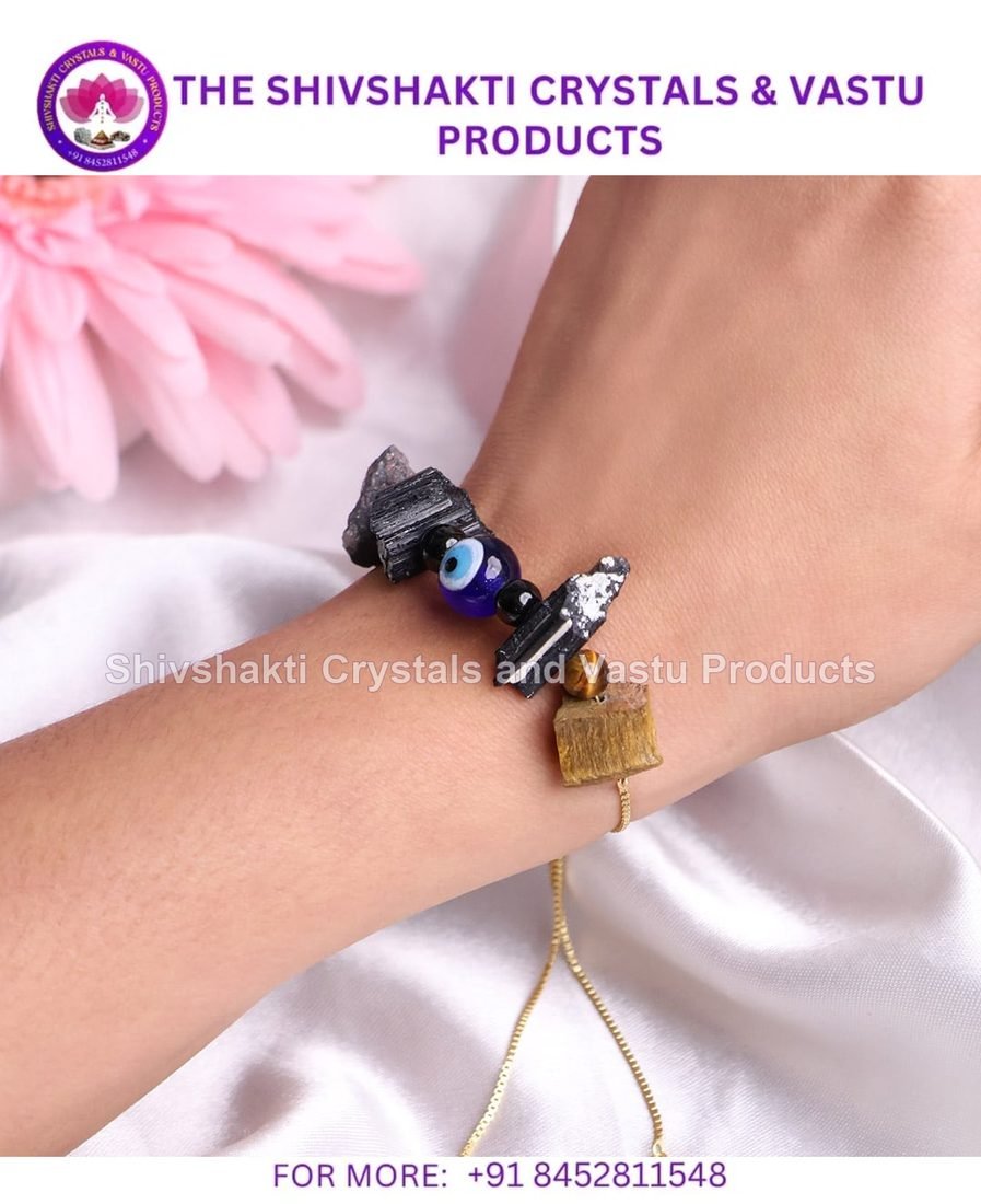 Protection Bracelet In Raw Stone, Evil Eye Protection