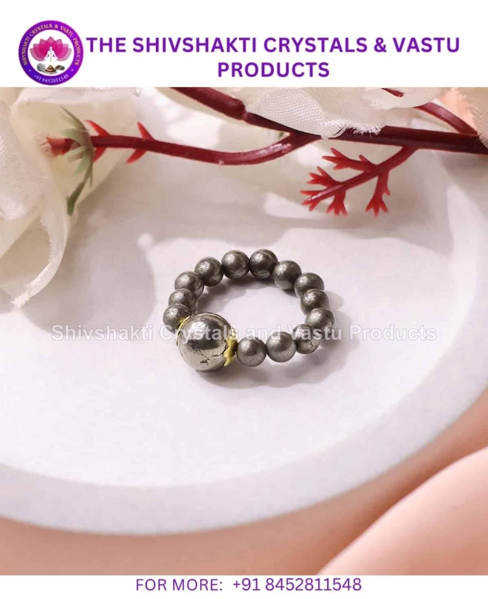 Pyrite Beads Ring