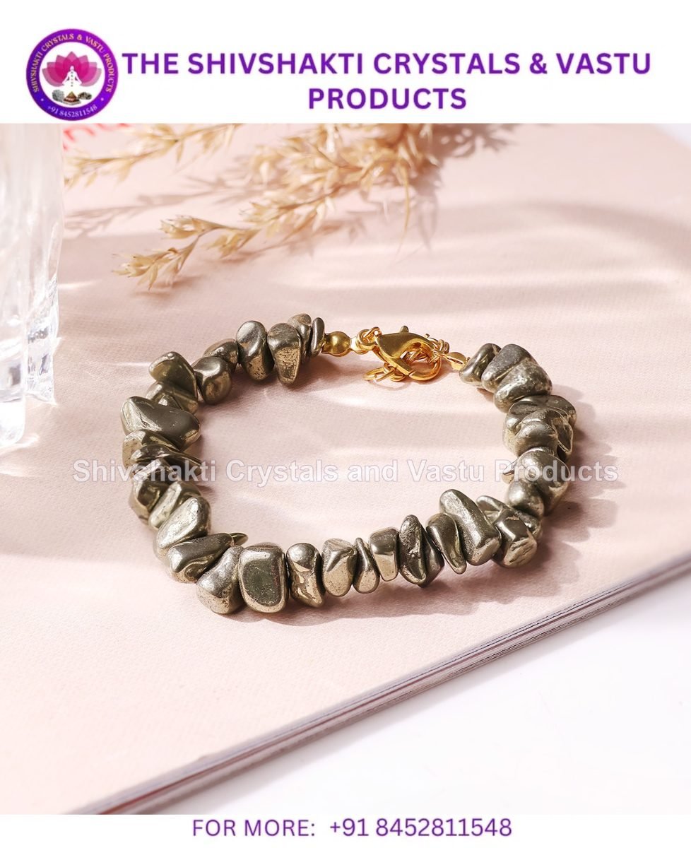 Pyrite Chips Chain Bracelet