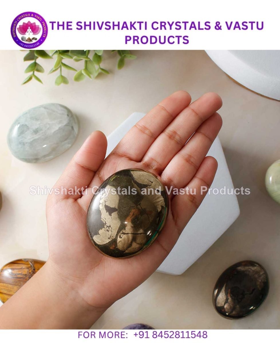 Pyrite Palm Stone