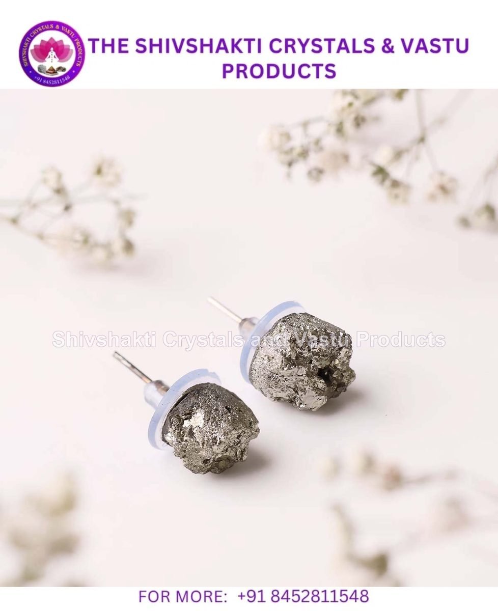 Pyrite Raw Stud Earrings