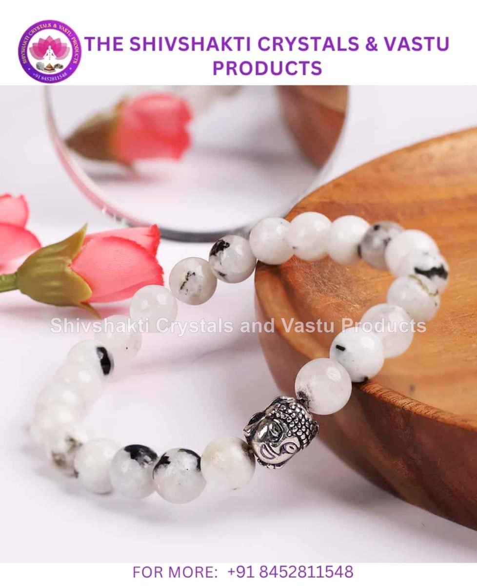 Rainbow Moonstone Buddha Bracelet