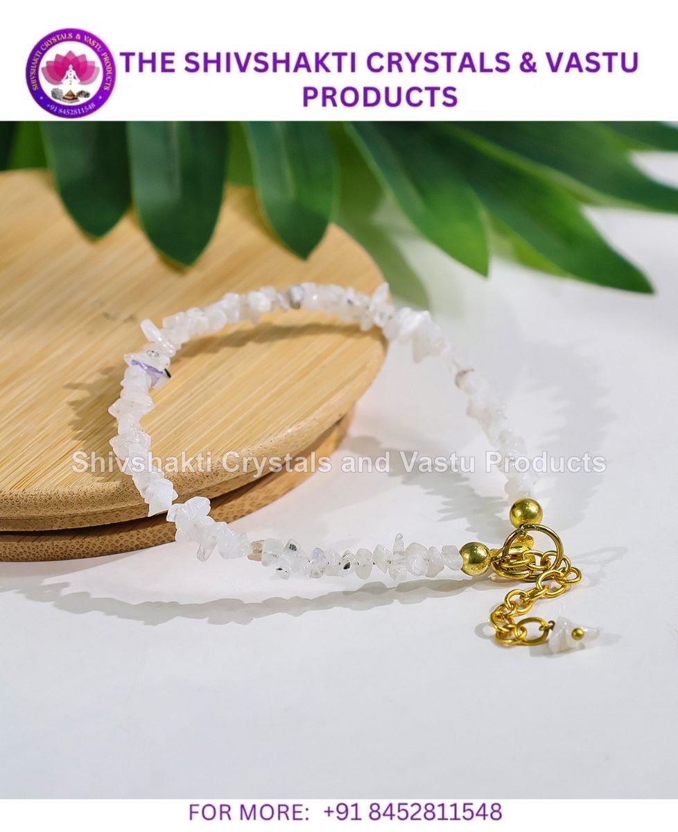Rainbow Moonstone Chips Chain Bracelet