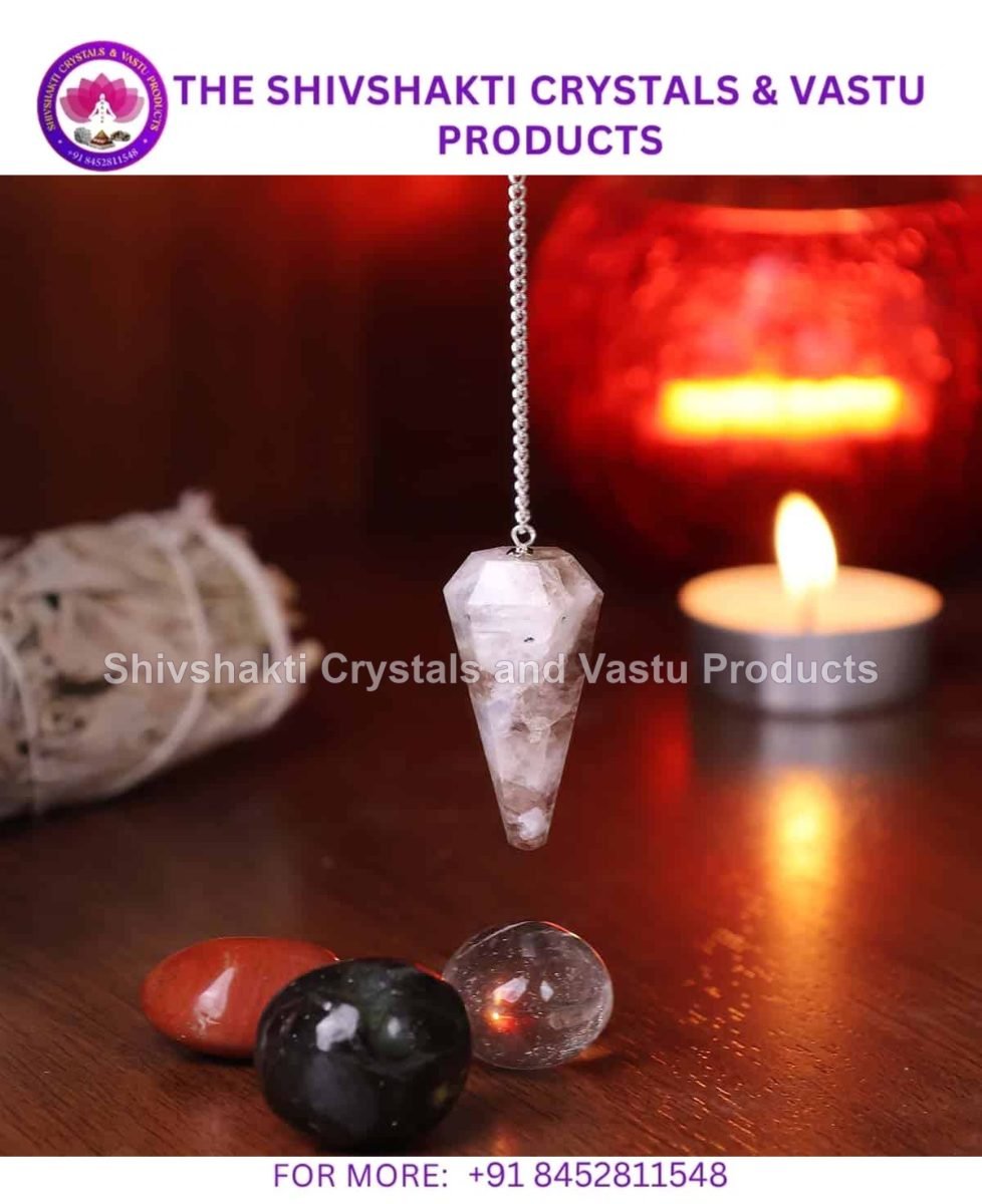 Rainbow Moonstone Point Pendulum