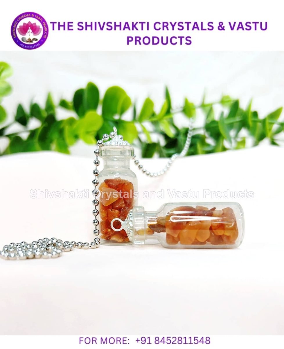 Red Carnelian Bottle Pendant