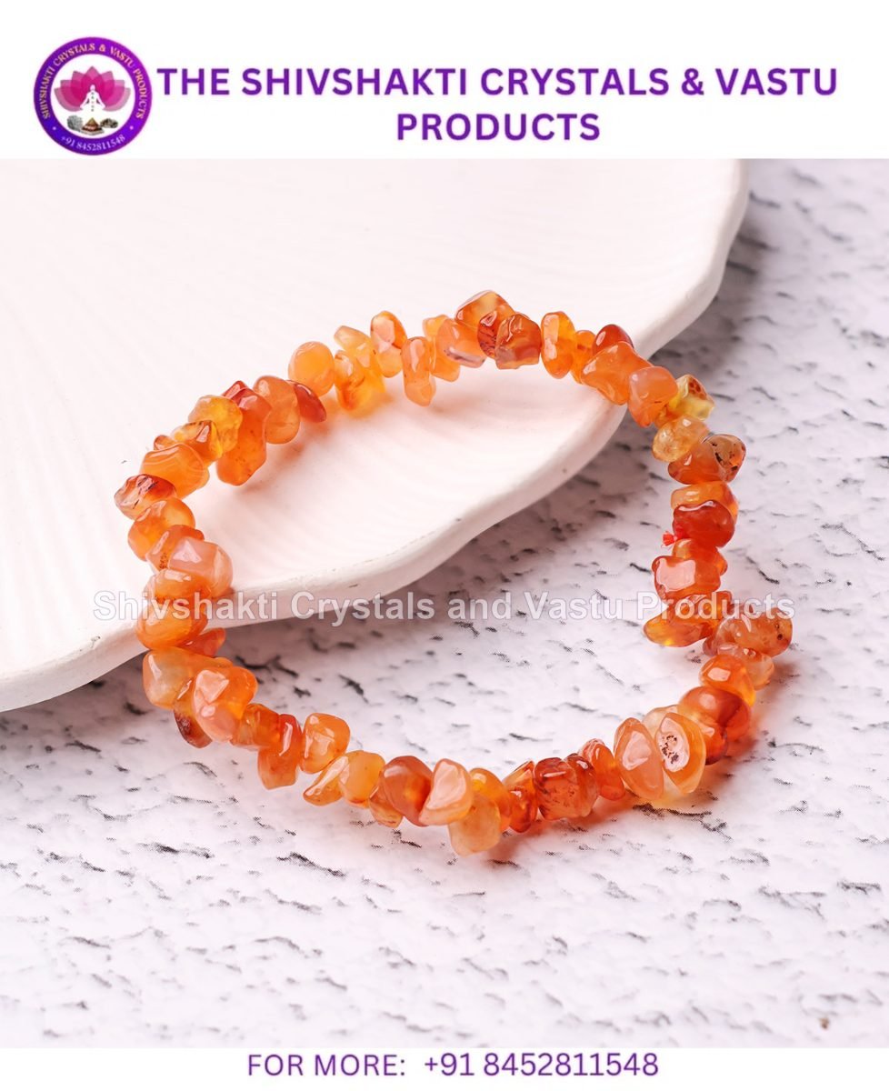 Red Carnelian Chips Bracelet