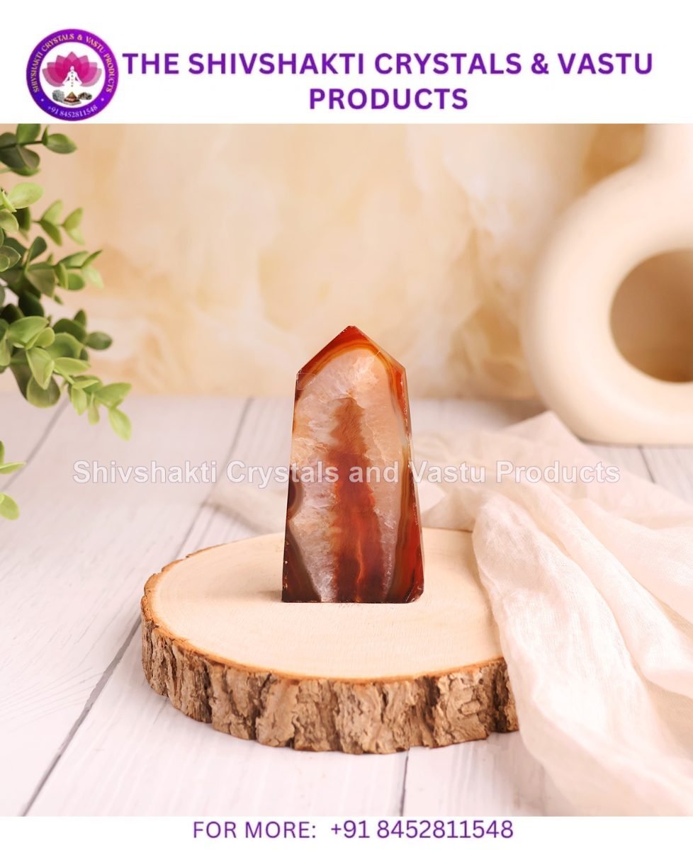 Red Carnelian Druzy Tower