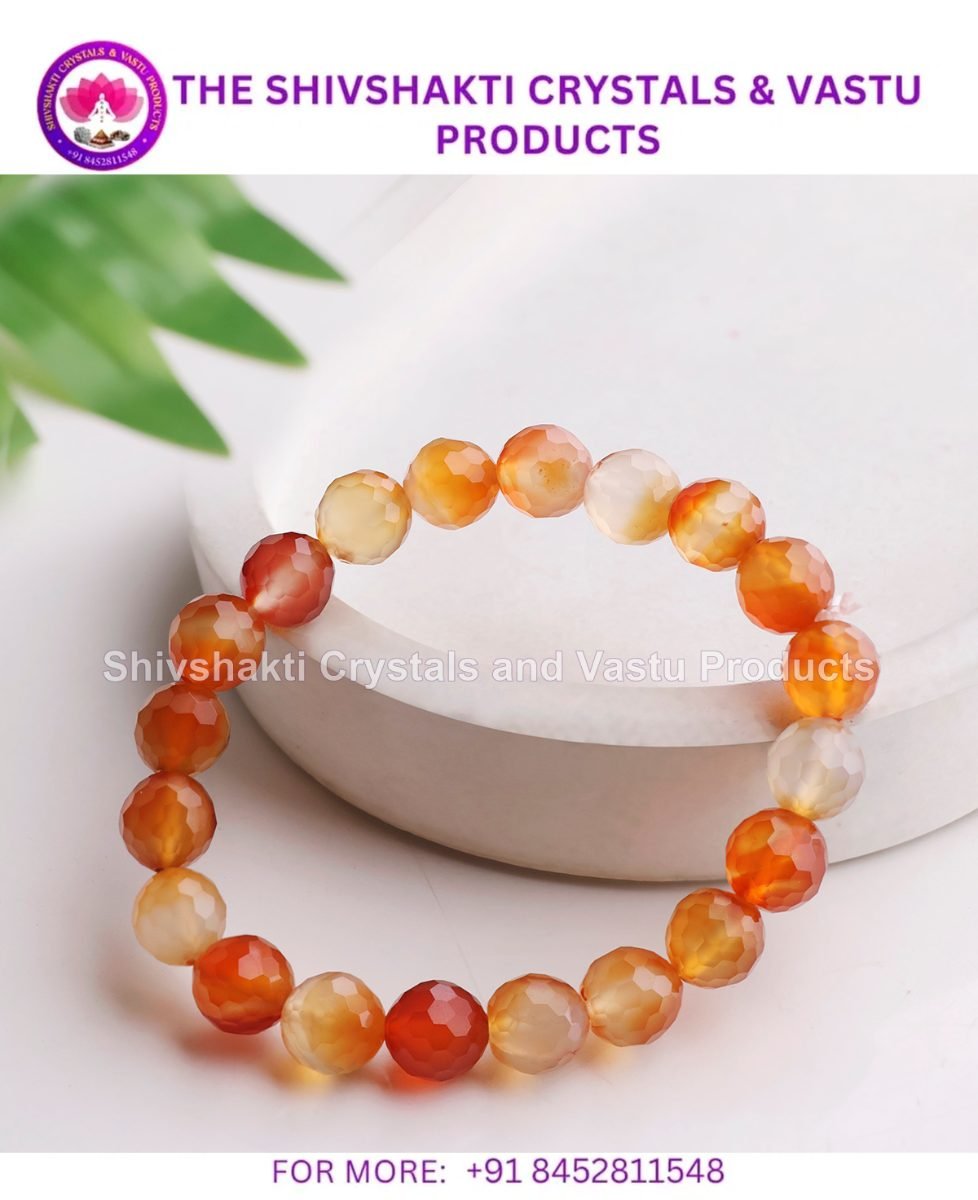 Red Carnelian Faceted Bracelet